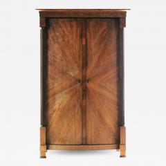 Fine Biedermeier Walnut Armoire Vienna c 1825  - 3440068