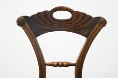 Fine Biedermeier Walnut Chair Vienna c 1825  - 3460365