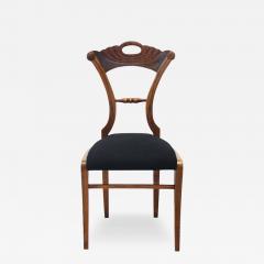 Fine Biedermeier Walnut Chair Vienna c 1825  - 3460403