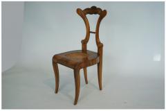 Fine Biedermeier Walnut Chair Vienna c 1825  - 3462520