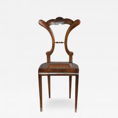 Fine Biedermeier Walnut Chair Vienna c 1825  - 3467157