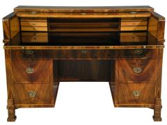 Fine Biedermeier Walnut Drop Front Desk Vienna c 1825  - 3433876