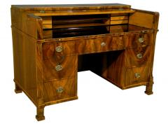 Fine Biedermeier Walnut Drop Front Desk Vienna c 1825  - 3433877