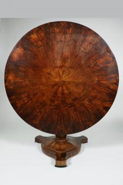 Fine Biedermeier Walnut Large Center Table Vienna c 1825  - 3510359