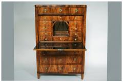 Fine Biedermeier Walnut Secretaire Vienna c 1820 25  - 3485794