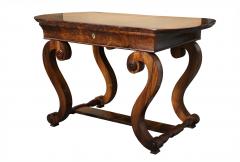 Fine Biedermeier Walnut Side Table Vienna c 1825  - 3462794