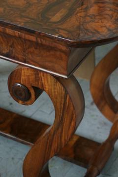 Fine Biedermeier Walnut Side Table Vienna c 1825  - 3462796