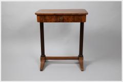 Fine Biedermeier Walnut Side Table Vienna c 1825  - 3672718