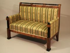 Fine Biedermeier Walnut Sofa Austria c 1825 30  - 3509155