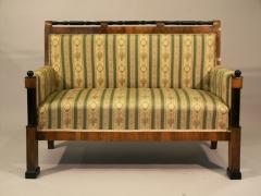 Fine Biedermeier Walnut Sofa Austria c 1825 30  - 3509156