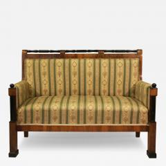 Fine Biedermeier Walnut Sofa Austria c 1825 30  - 3510249