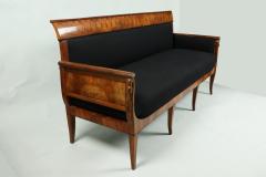 Fine Biedermeier Walnut Sofa Vienna c 1825 30  - 3445487