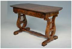 Fine Biedermeier Walnut Table Vienna c 1825  - 3449927