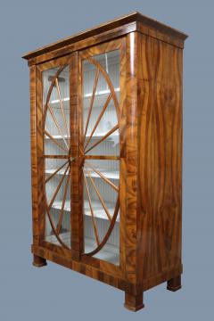 Fine Biedermeier Walnut Vitrine Vienna c 1825  - 3449952