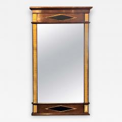 Fine Bronze Mounted Mahogany Ebonized Russian Neoclassical Wall Mirror - 1302781