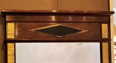Fine Bronze Mounted Mahogany Ebonized Russian Neoclassical Wall Mirror - 3006593