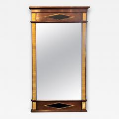 Fine Bronze Mounted Mahogany Ebonized Russian Neoclassical Wall Mirror - 3018996