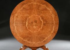 Fine Burl Amboyna and Marquetry Centre Table Attributed to George Blake and Co - 3188770