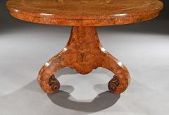 Fine Burl Amboyna and Marquetry Centre Table Attributed to George Blake and Co - 3188777