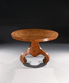 Fine Burl Amboyna and Marquetry Centre Table Attributed to George Blake and Co - 3188778