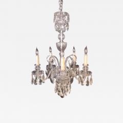 Fine Cut Crystal Georgian Chandelier with Large Pendants - 1308654