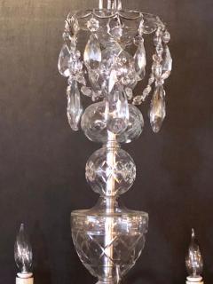 Fine Cut Crystal Georgian Chandelier with Large Pendants - 3002337
