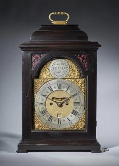 Fine Ebonized George II Eight Day Table Clock with Dutch Striking and Trip Rep - 3123344