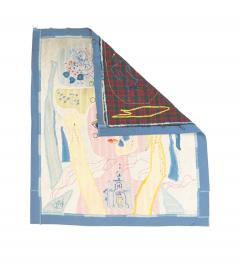 Fine European Mid Century Artist Tapestry 4 5 x 5 1  - 4241835