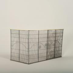 Fine Federal Wire Folding Fire Screen - 4780798