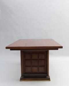 Fine French 1930s Mahogany Dining Writing Table 8 matching chairs available  - 4610438