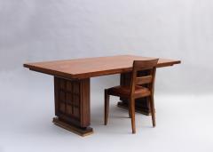 Fine French 1930s Mahogany Dining Writing Table 8 matching chairs available  - 4656141