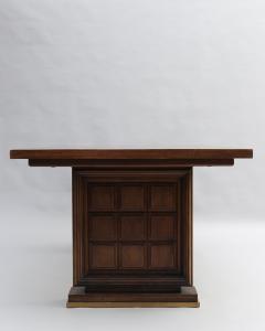 Fine French 1930s Mahogany Dining Writing Table 8 matching chairs available  - 4656143