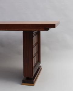 Fine French 1930s Mahogany Dining Writing Table 8 matching chairs available  - 4656147