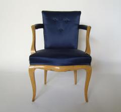Fine French 1940s Armchair and Matching Stool - 413102