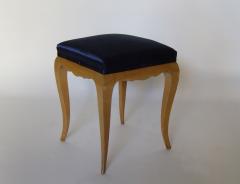 Fine French 1940s Armchair and Matching Stool - 413104
