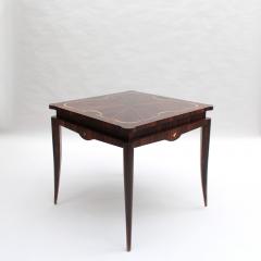 Fine French 1940s Ebony Macassar Game Table - 3911848