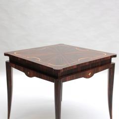 Fine French 1940s Ebony Macassar Game Table - 3911849