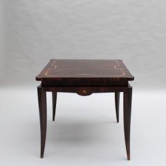 Fine French 1940s Ebony Macassar Game Table - 3911856