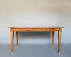 Fine French 1940s Extendable Walnut Dining Writing Table - 3788562