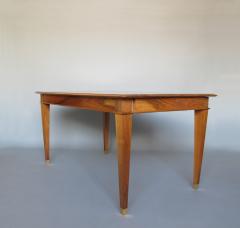 Fine French 1940s Extendable Walnut Dining Writing Table - 3788563