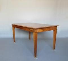 Fine French 1940s Extendable Walnut Dining Writing Table - 3788565