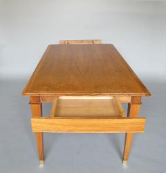 Fine French 1940s Extendable Walnut Dining Writing Table - 3788570