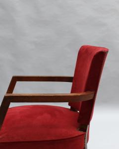 Fine French 1940s Oak Armchair - 4151349
