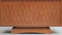 Fine French 1950s 2 Doors Lime Oak Buffet - 3305643