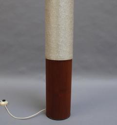 Fine French 1950s Veneered Metal and Plastic Floor Lamp - 365238