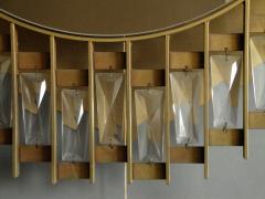 Fine French 1970s Metal and Glass Illuminated Mirror - 4409353