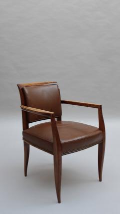 Fine French Art Deco Beech Wood Desk Chair - 3908788