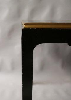 Fine French Art Deco Black Lacquered Game Table - 377919