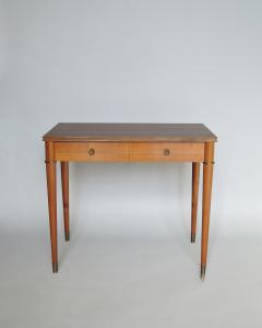 Fine French Art Deco Cherry Desk with Bronze Details - 3945186