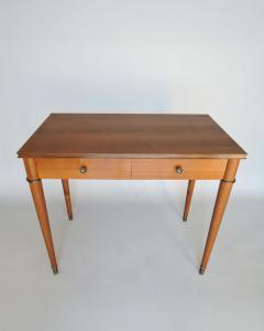 Fine French Art Deco Cherry Desk with Bronze Details - 3945191